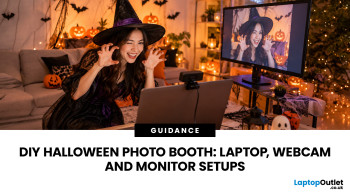 Halloween Photo Booth: DIY Laptop and Webcam Setup