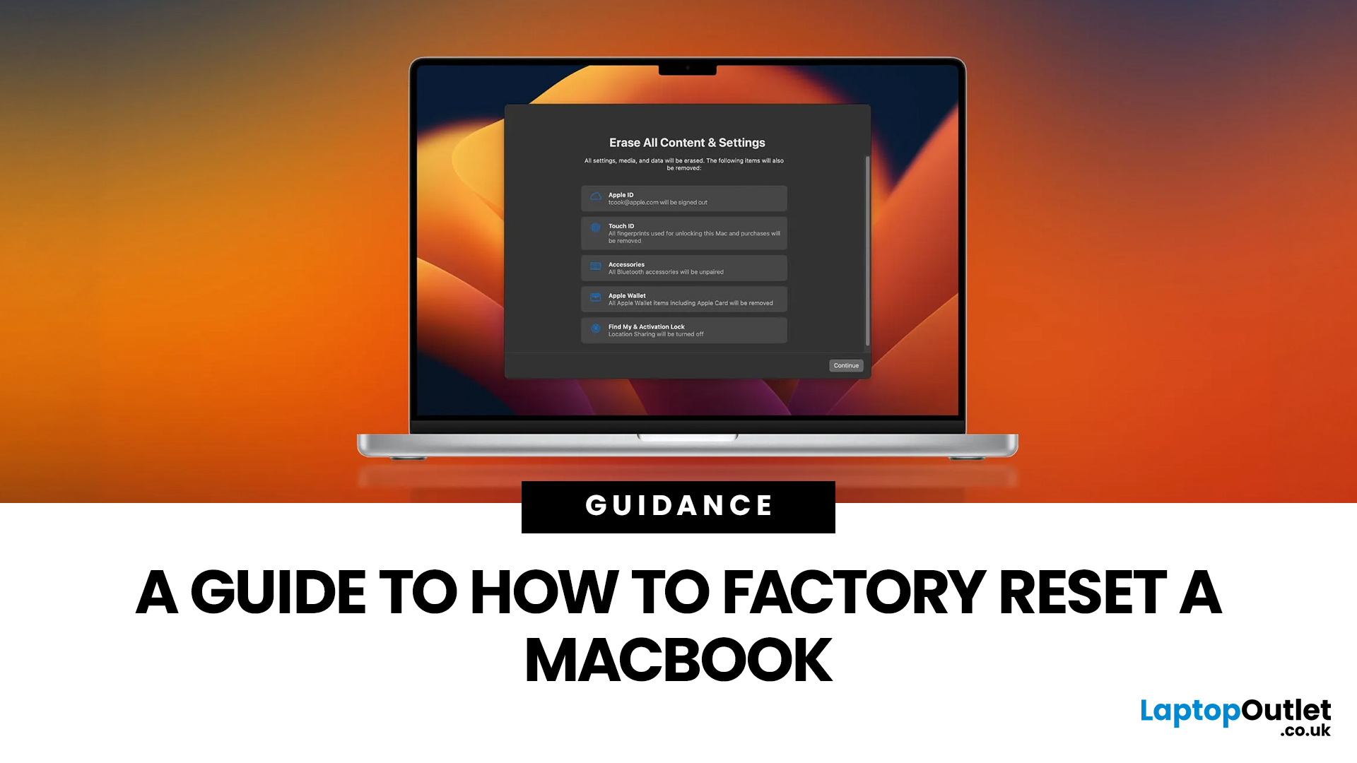 How to Reset a MacBook to Factory Settings Safely