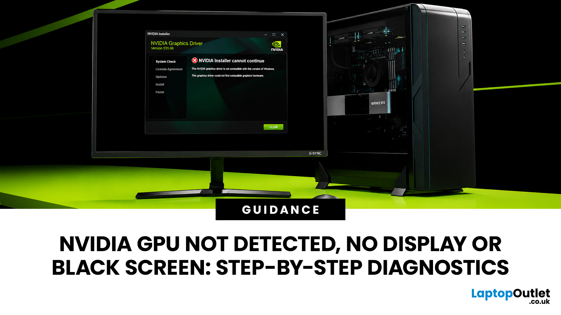 NVIDIA GPU Not Detected? Fix No Display & Black Screen Issues