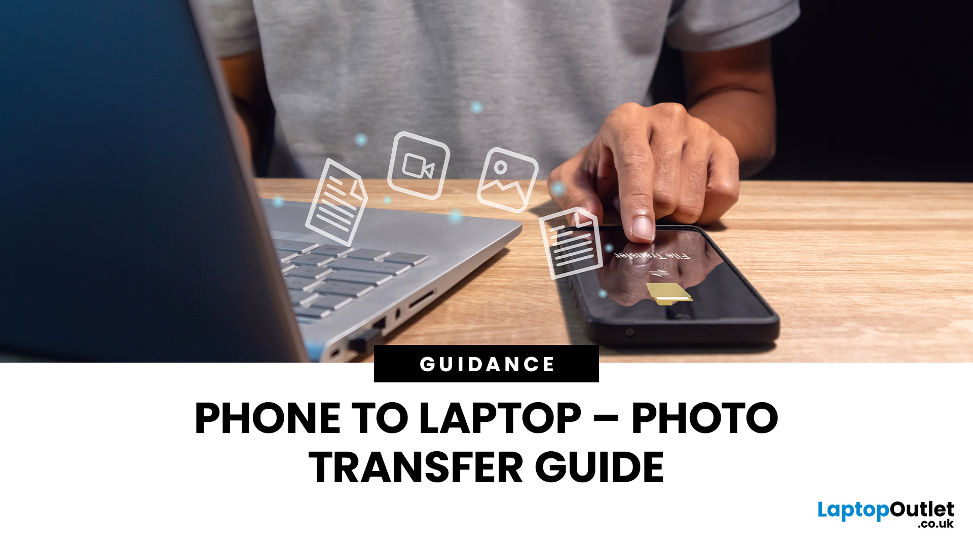 how to convert photos from phone to laptop