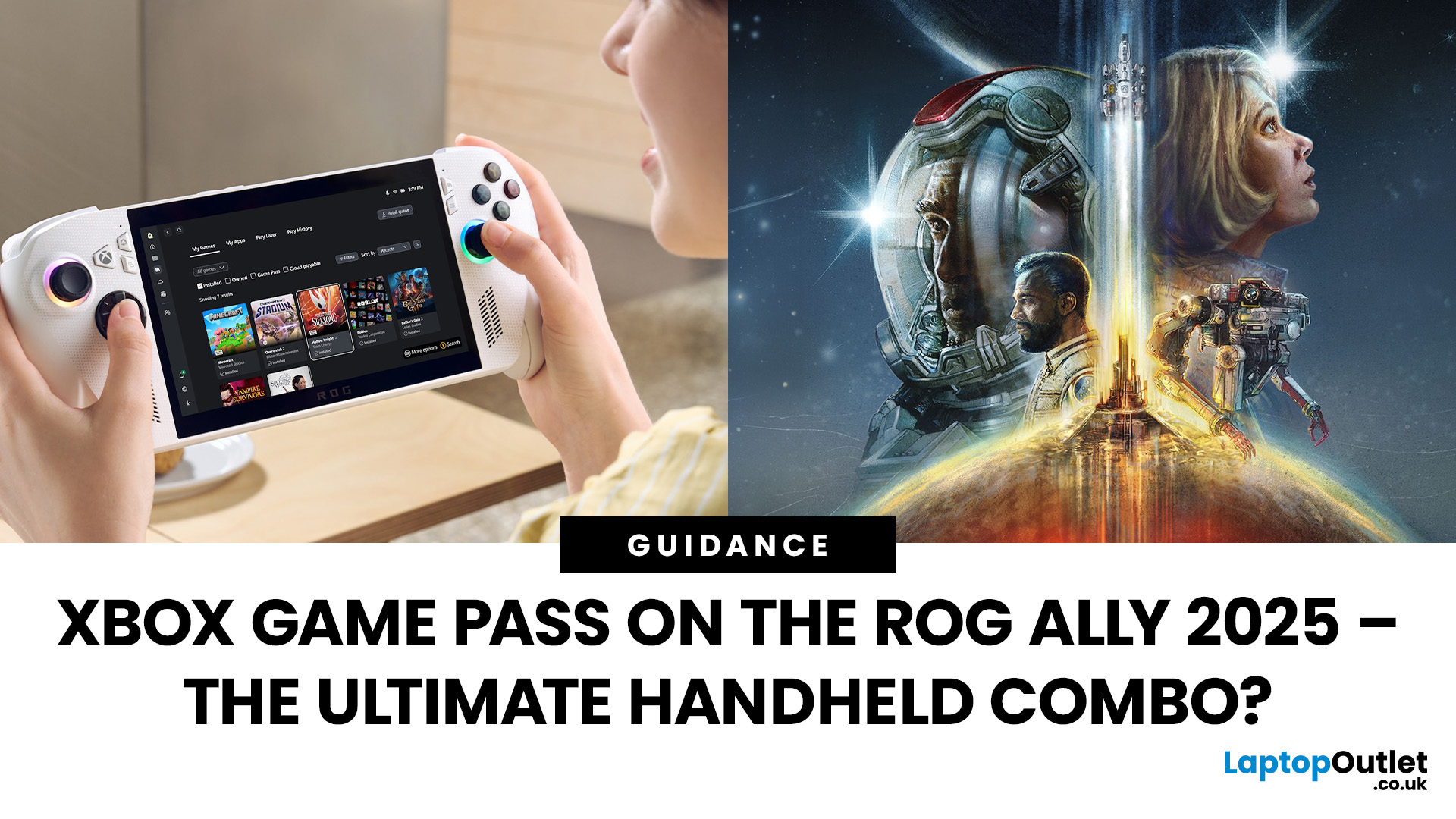 Xbox Game Pass on the ROG Xbox Ally 2025