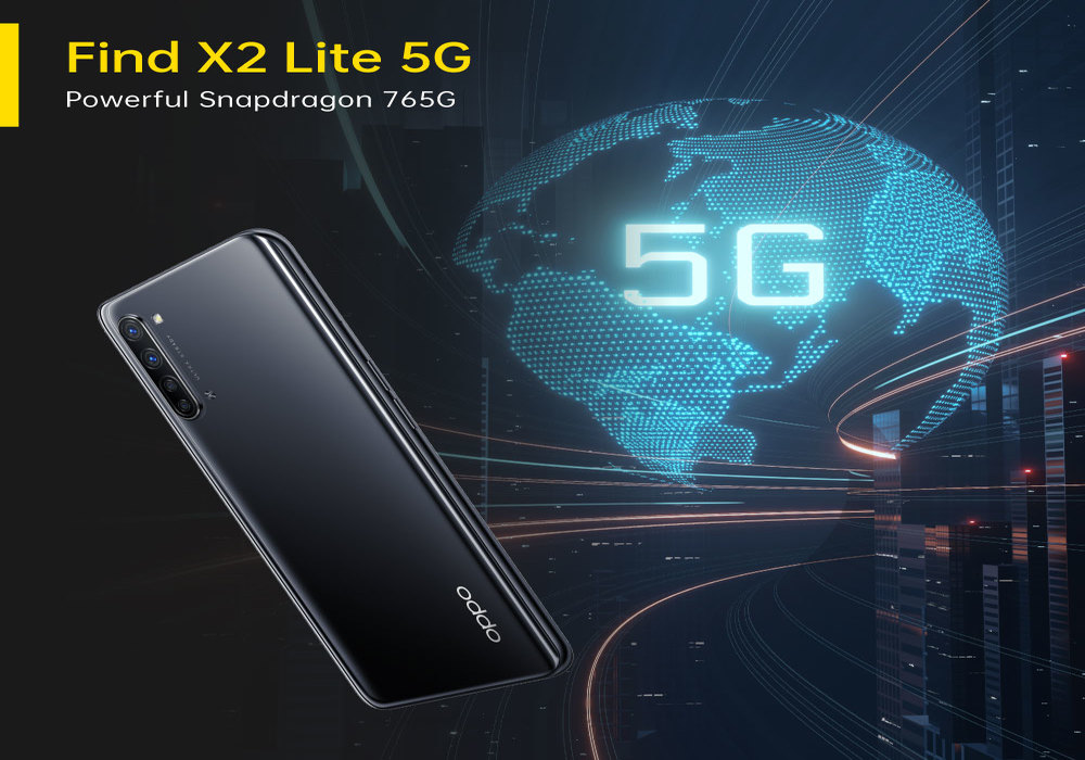 Find X2 Lite 5G with powerful Snapdragon 765G processor & 5G download speeds 