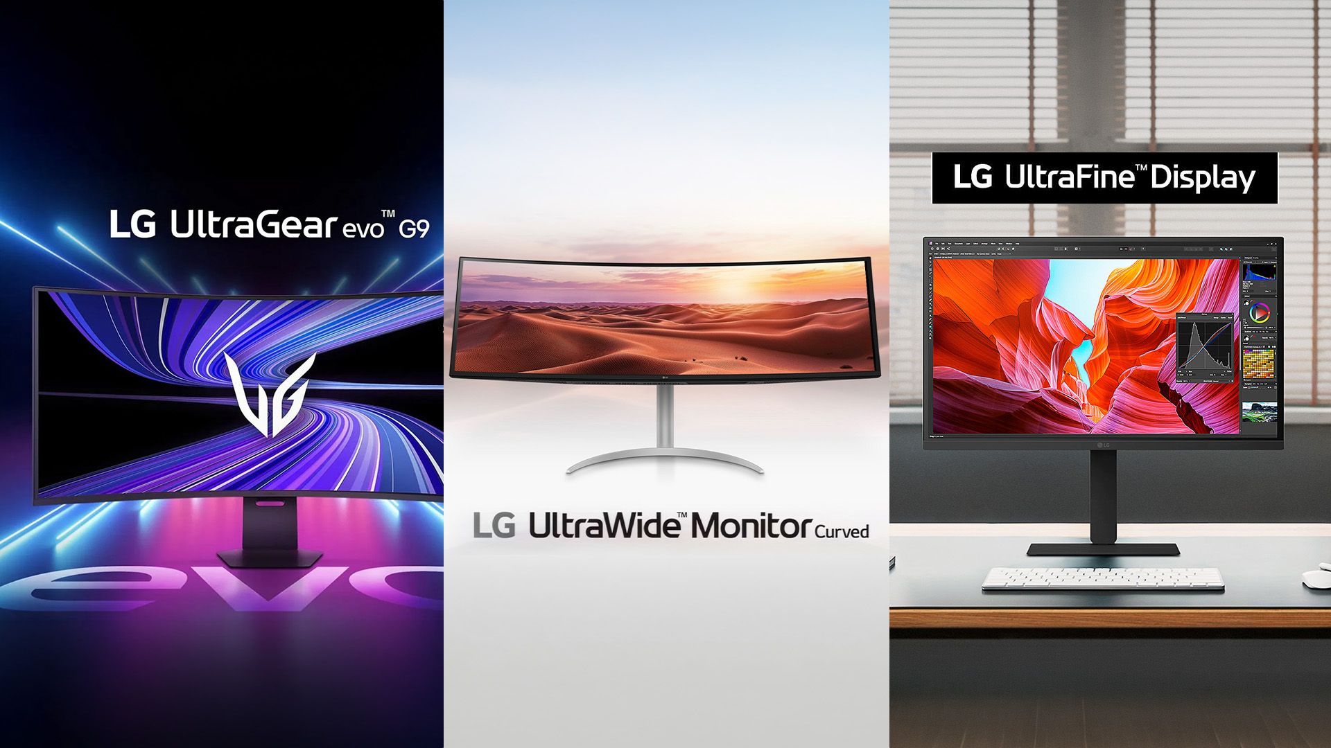 LG UltraGear vs UltraWide vs UltraFine